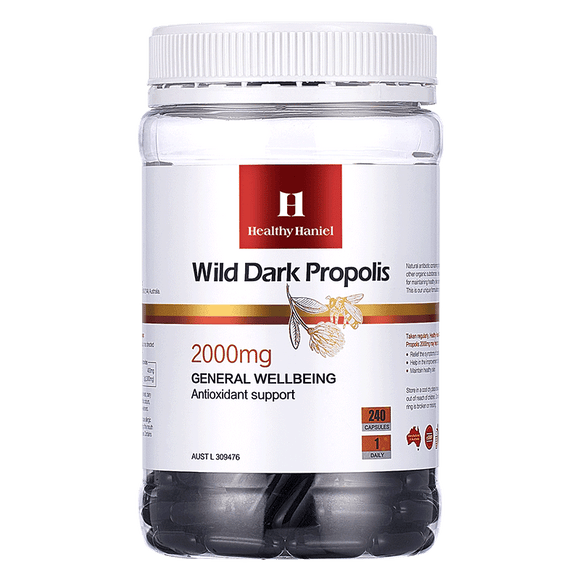 Healthy Haniel Wild Dark Propolis 2000mg 240 Capsules