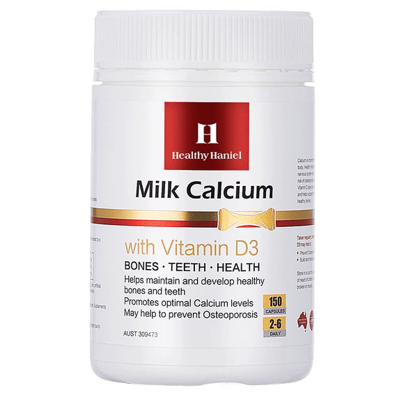 Healthy Haniel Milk Calcium with Vitamin D3 150 Capsules