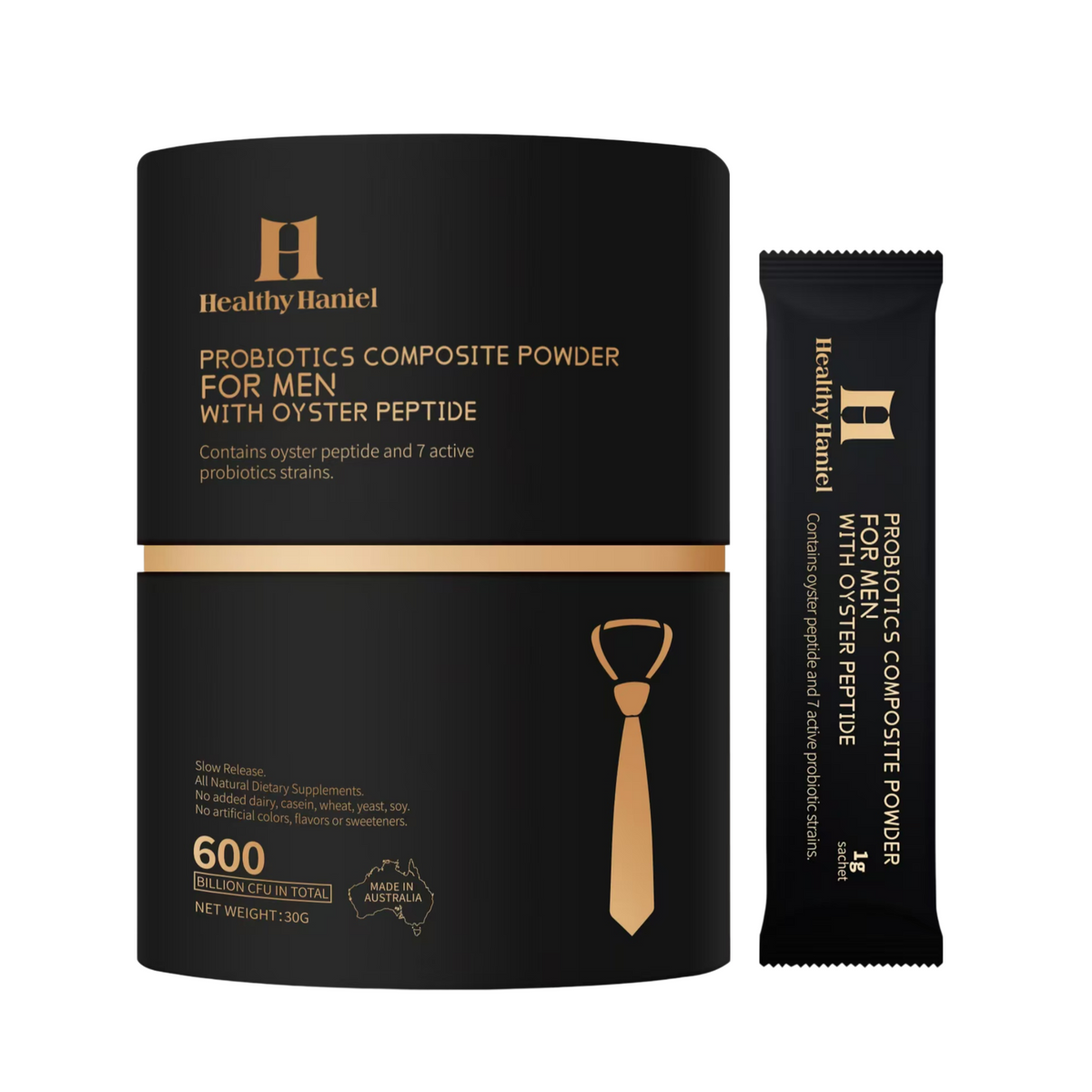 Healthy Haniel Probiotics Composite Powder for Men with Oyster Peptide 600 Billion
