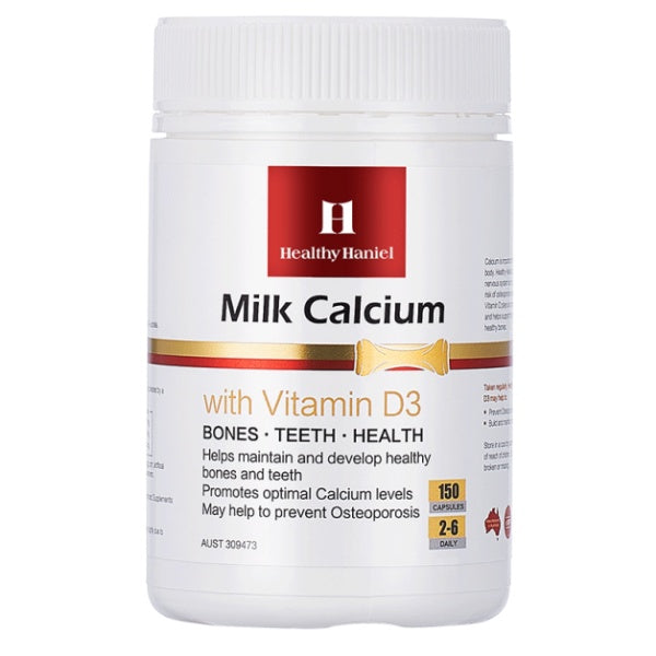 Healthy Haniel Milk Calcium with Vitamin D3 150 Capsules