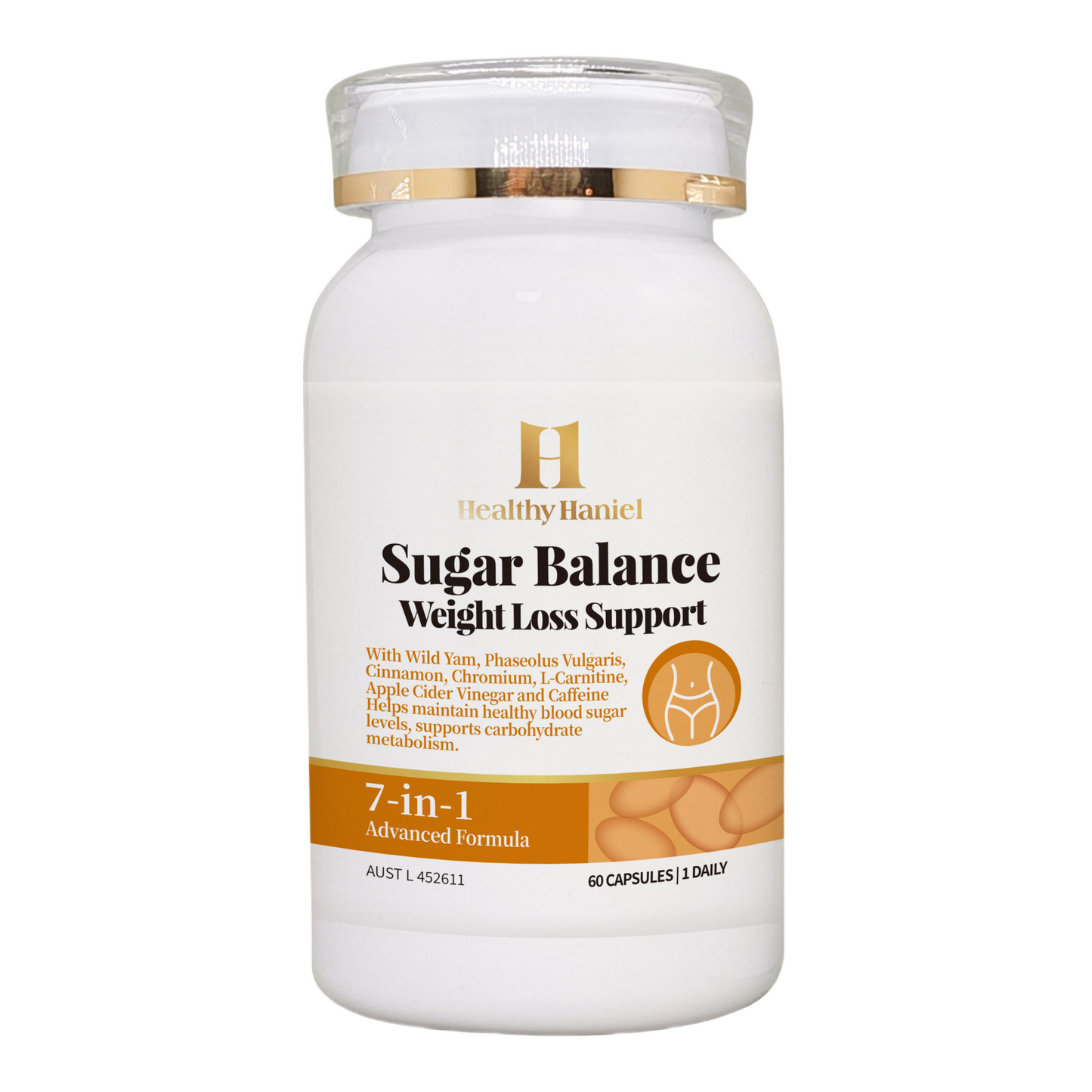Healthy Haniel Sugar Balance and Weight Loss Support 60 Capsules