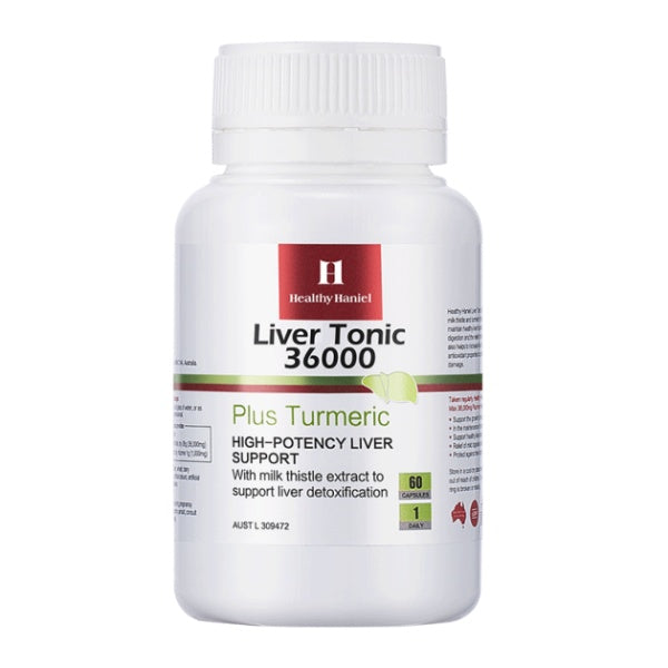 Healthy Haniel Liver Tonic 36000mg Plus Turmeric 60 Capsules