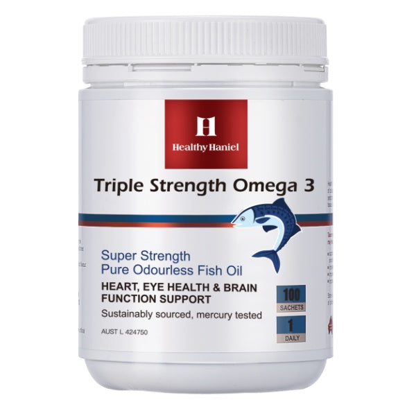 Healthy Haniel Omega-3 Triple Pure Odourless Fish Oil 100 Capsules